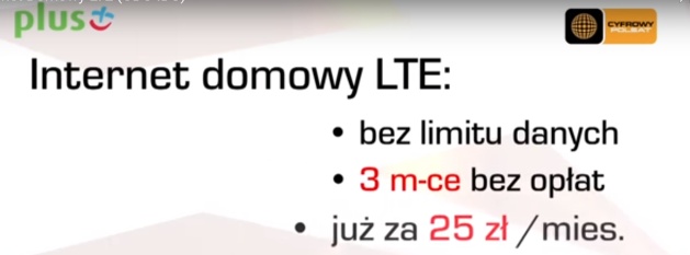 Promocja Internet LTE Cyfrowy Polsat