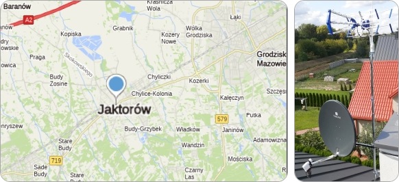Gmina Jaktorów w powiecie grodziskim - tu wykonujemy usługi antenowe RTV-SAT, montaż, naprawę i ustawianie anten tv