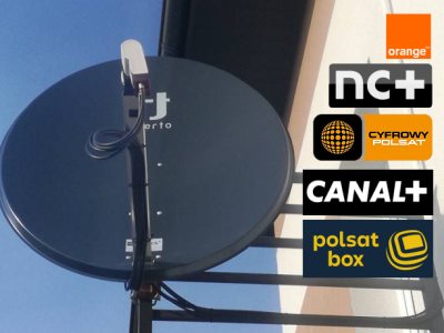 Montaż anten satelitarnych Mokotów - platforma CANAL+ i Polsat Box